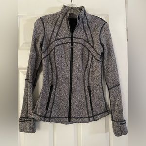 Lululemon Grey and Black Zip Up